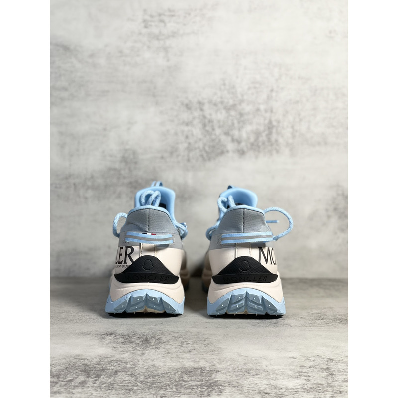 Moncler Trailgrip Lite2 Logo Print Ripstop And Rubber Sneakers Blue