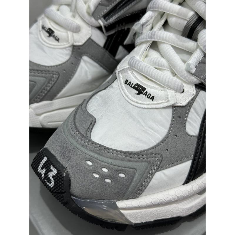 Ba*len*cia*ga runner sneaker in white,black and grey