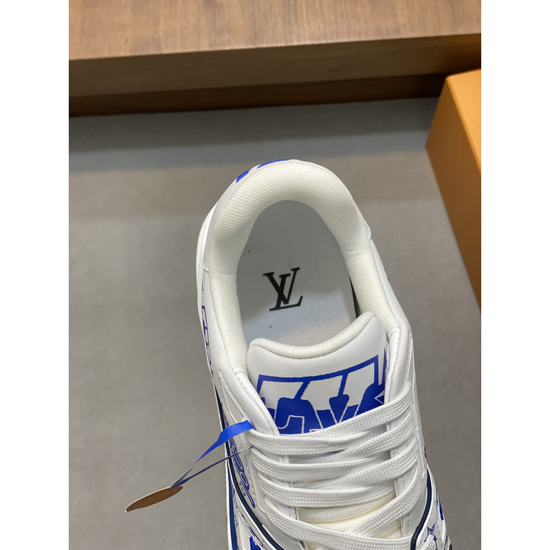 l**is V*t*n trainer sneaker blue&white