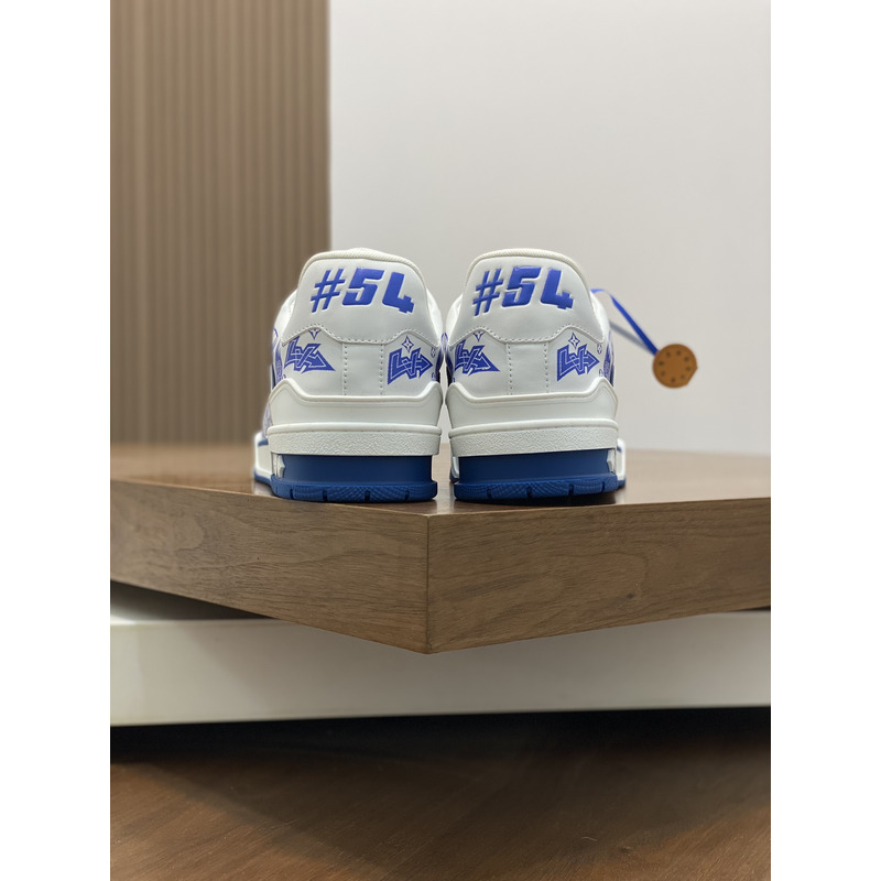 l**is V*t*n trainer sneaker blue&white