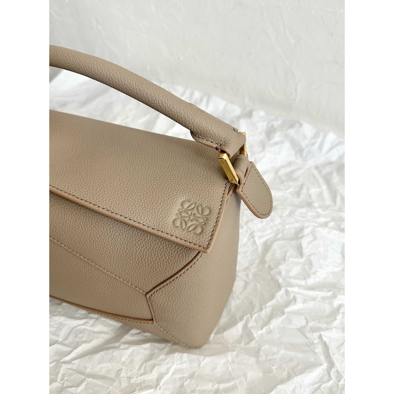 Loewe Calfskin Small Puzzle Bag Artichoke Beige