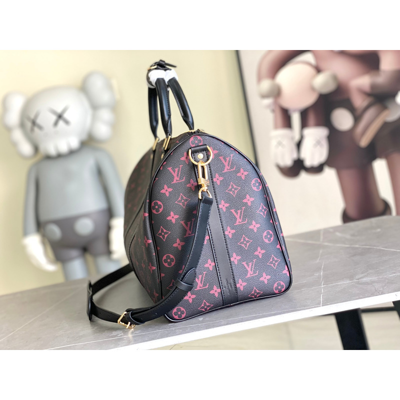 l**is V*t*n keepall monogram 45 black and pink