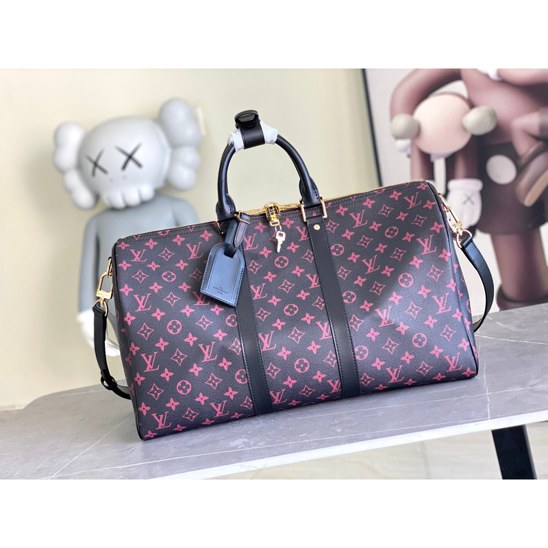 l**is V*t*n keepall monogram 45 black and pink