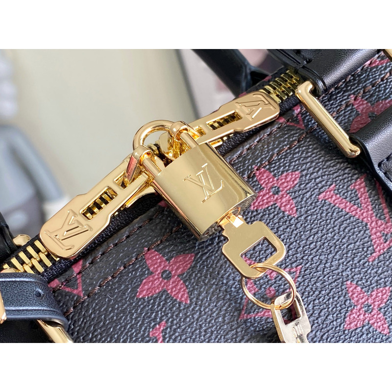 l**is V*t*n keepall monogram 45 black and pink