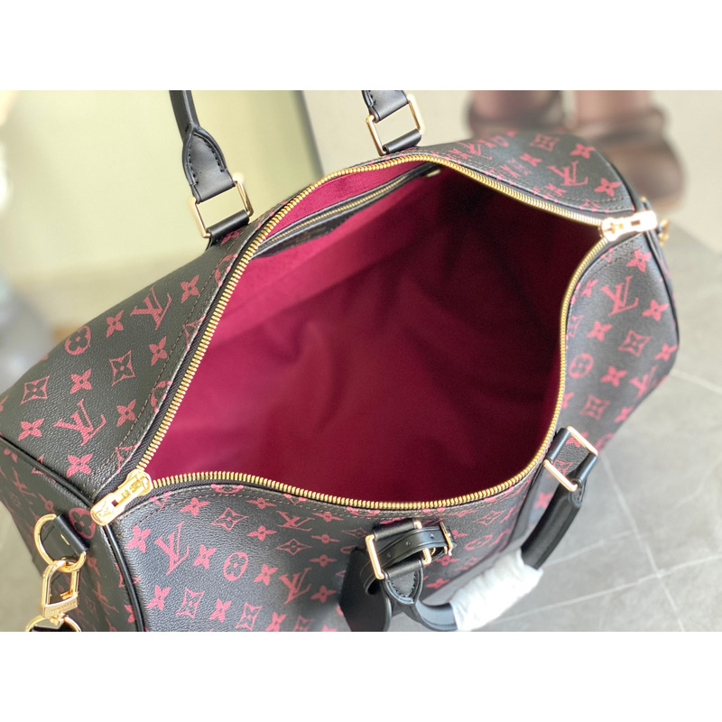 l**is V*t*n keepall monogram 45 black and pink