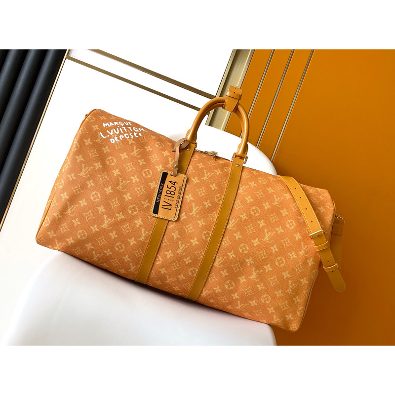 l**is V*t*n keepall bandouliere monogram 50 ocre