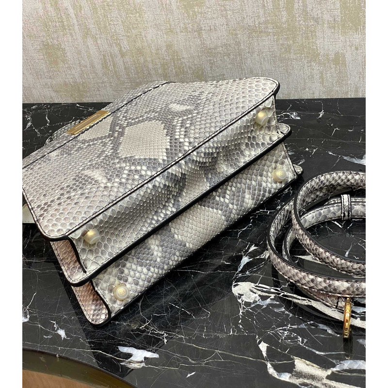 F**di peekaboo python bag in gray