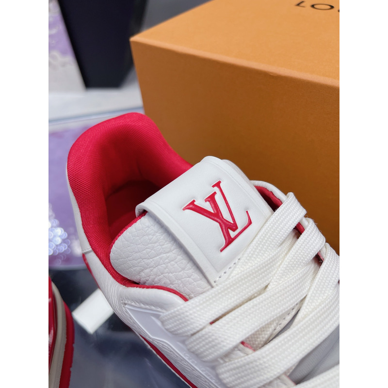 l**is V*t*n trainer sneaker red and white