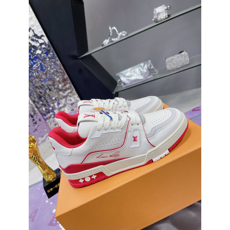 l**is V*t*n trainer sneaker red and white