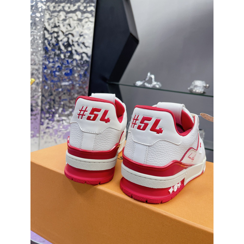 l**is V*t*n trainer sneaker red and white