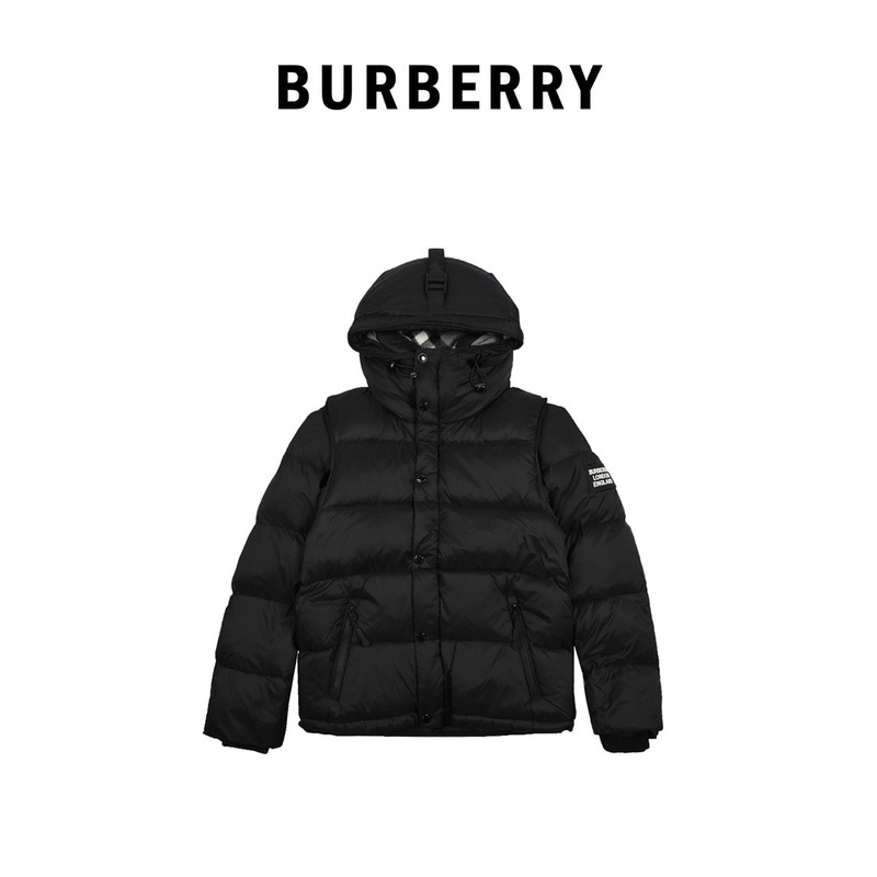 B**rry down jacket in padded nylon black