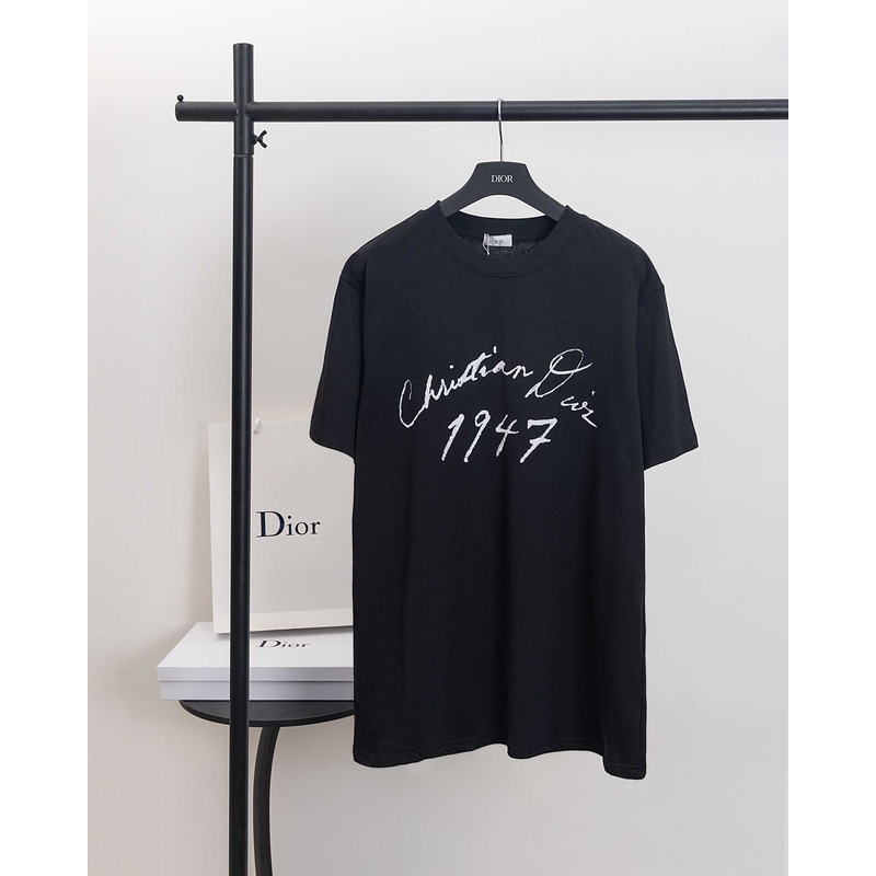 D*or handwritten ch**an D*or relaxed-fit t-shirt black cotton jersey