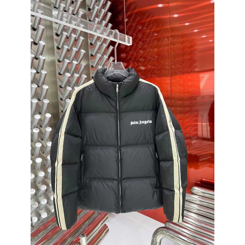 Moncler &  Palm Angels Rodman Quilted Tech-Jersey Down Jacket Black