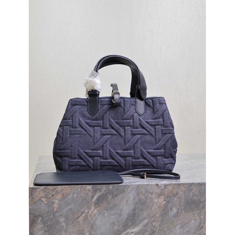 D*or med D*or toujours bag blue graphic cannage denim