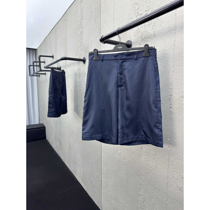 Fendi Blue FF Silk Short