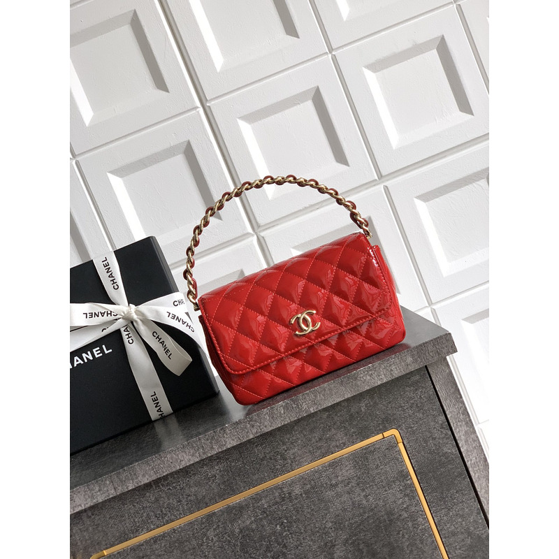 Chanel Classic Flap Bag Shiny Red