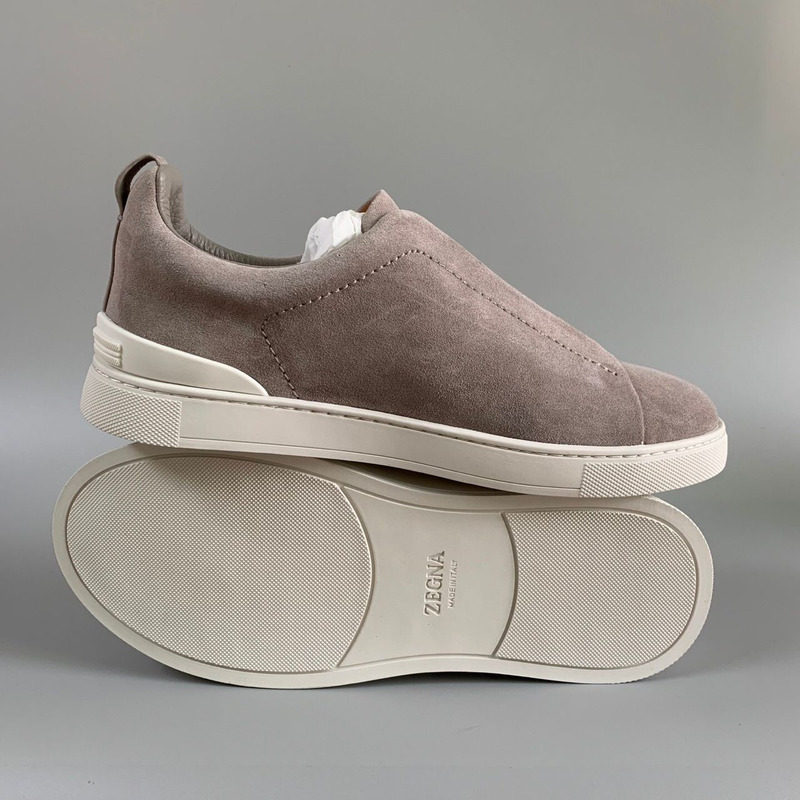Zegna Canvas Triple Stitch Sneakers