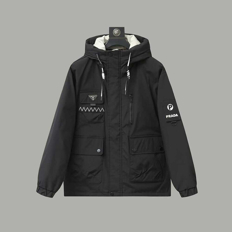 Prada Black Oversize Lightweight Re-Nylon Trench Coat