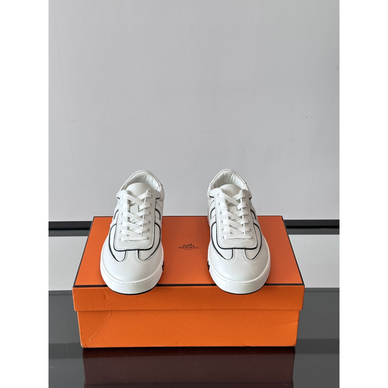 Hermes Boomerang Sneaker Blanc / Noir