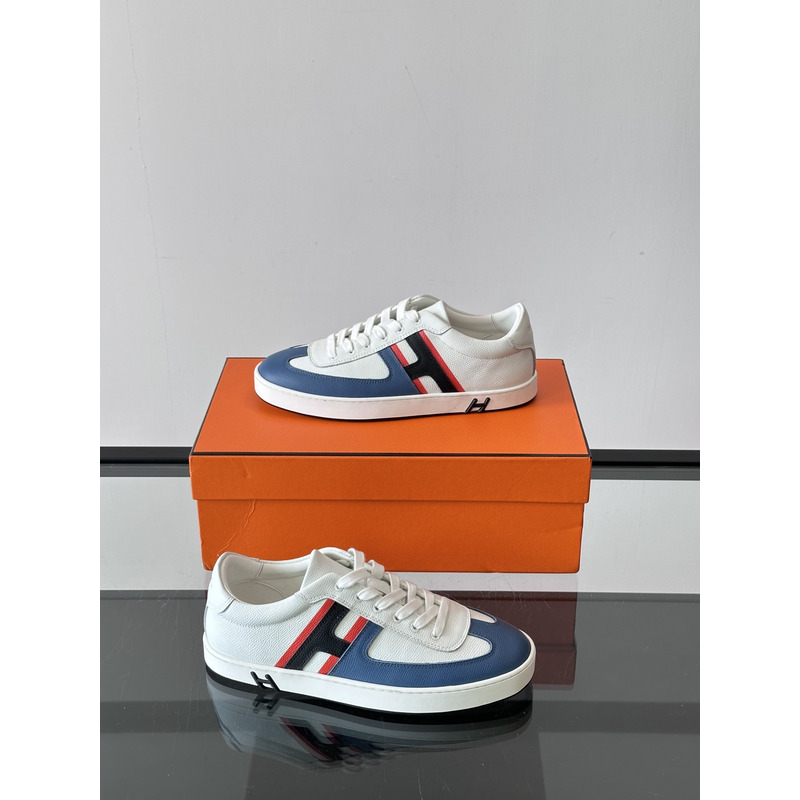 Hermes Boomerang Sneaker White & Blue
