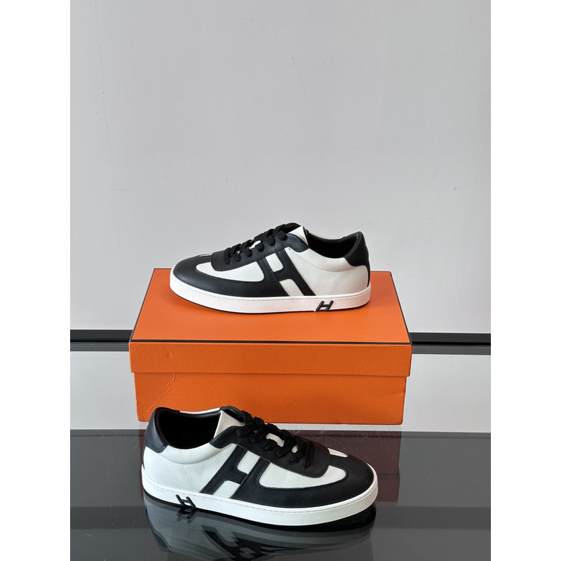 Hermes Boomerang Sneaker Black & White
