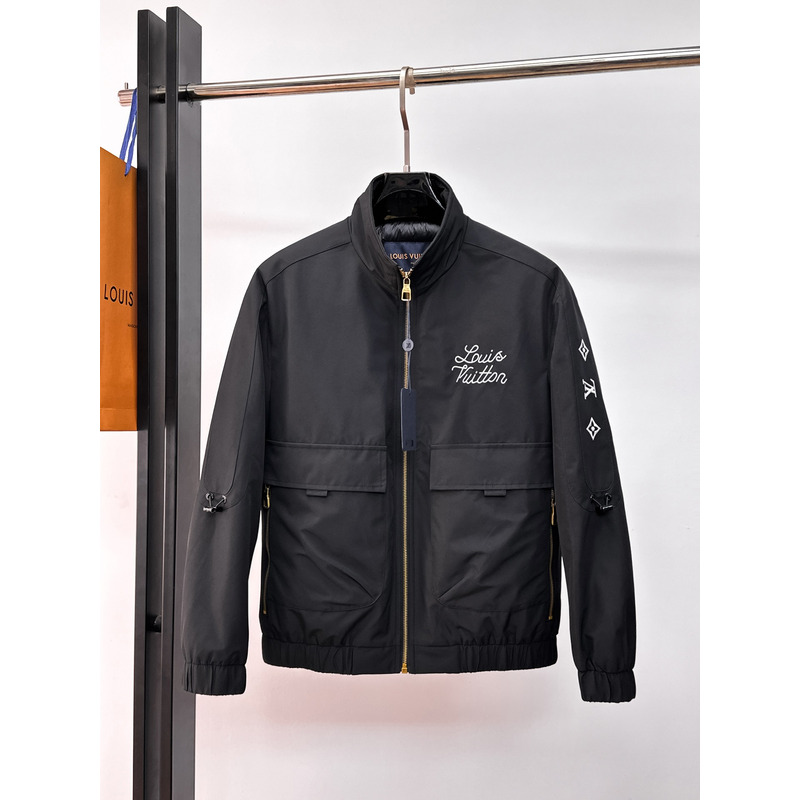 Louis Vuitton Embroidered Utility Jacket In Black