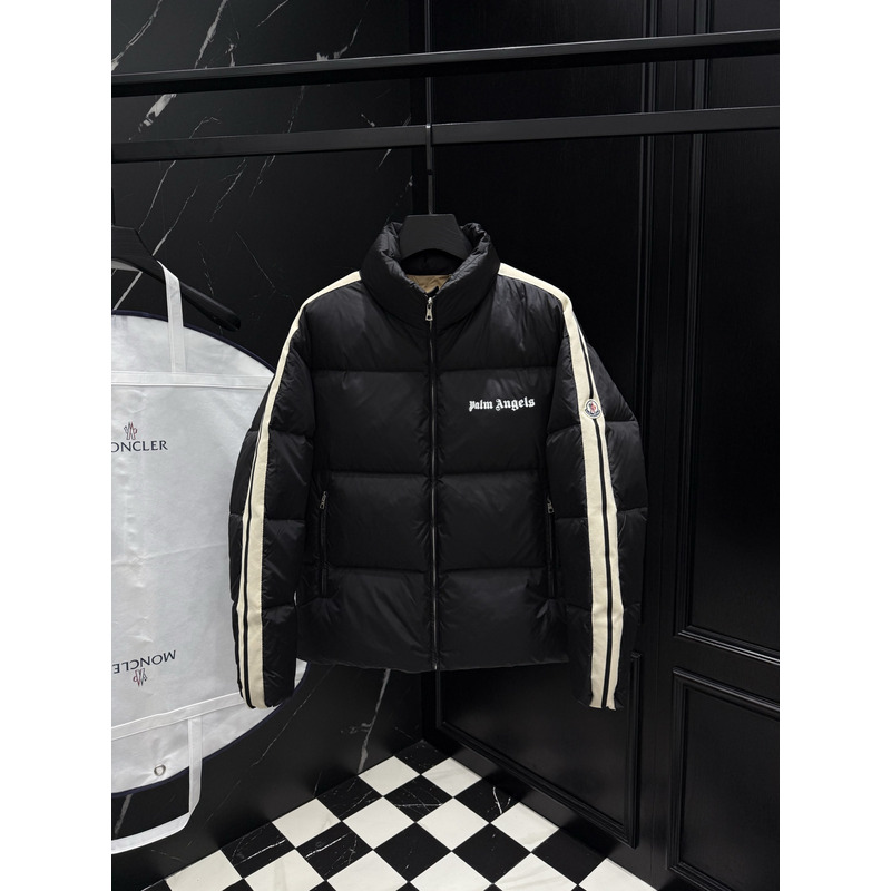 Moncler x Palm Angels Classic Track Down Jacket Black & White