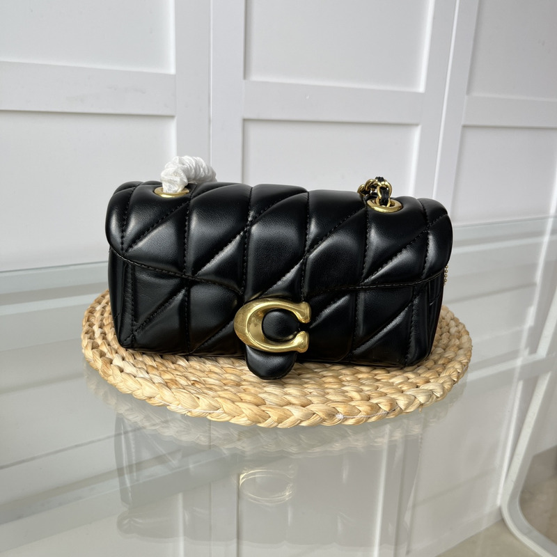 Coach Tabby Shoulder Bag 20 With Quilting In Balck