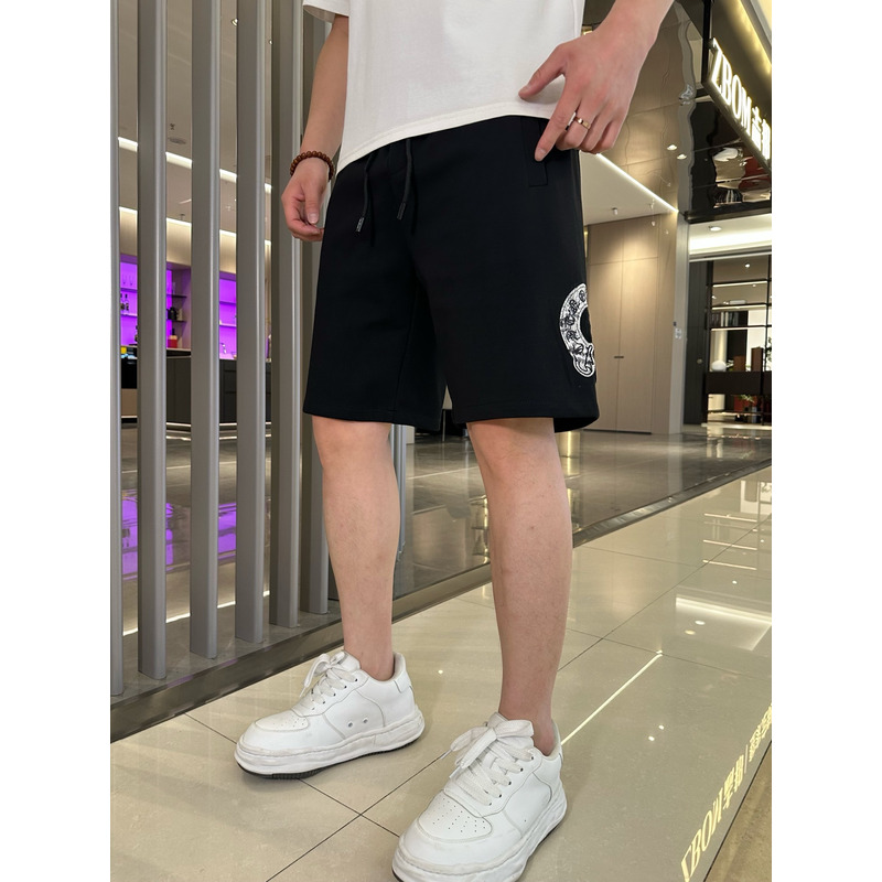 Chrome Heart Printed Logo Sweat Shorts In Black