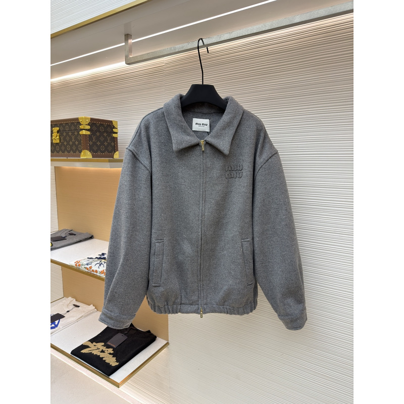 Miu Miu Double Cashmere Blouson Jacket