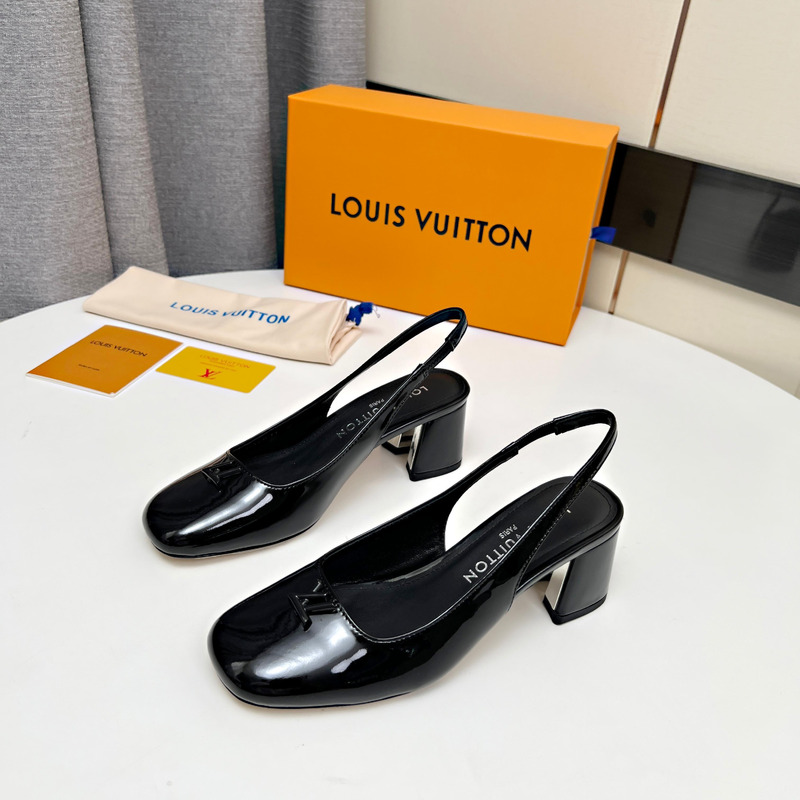 Louis Vuitton Swing Slingback Pump In Black