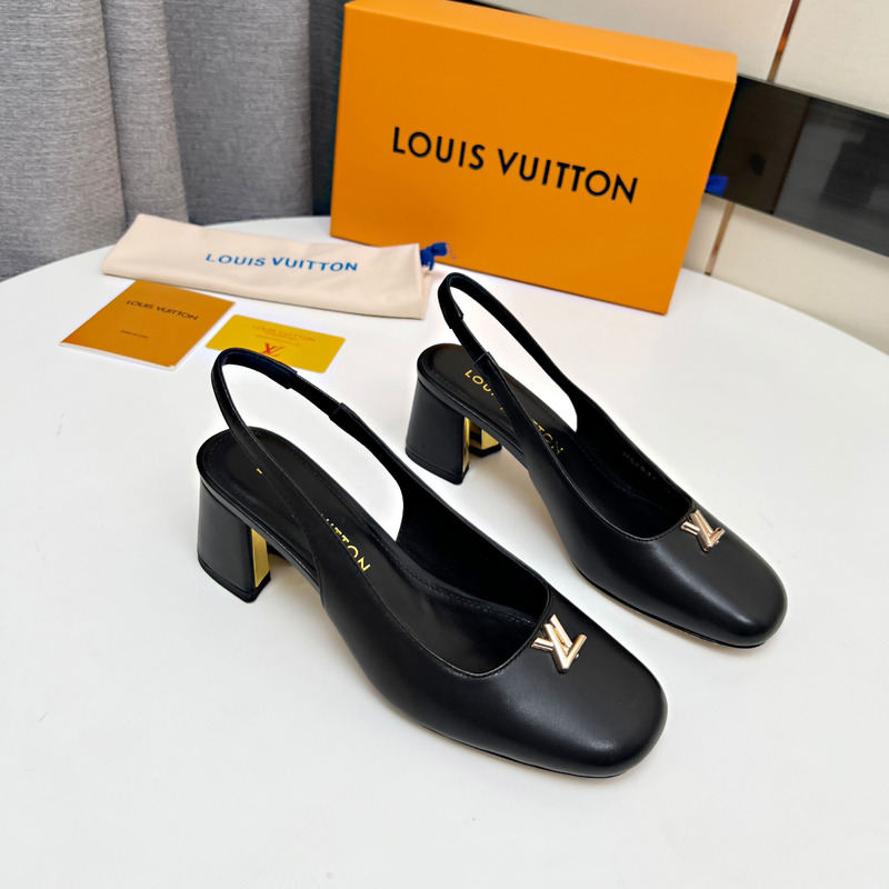 Louis Vuitton Swing Slingback Pump In Black