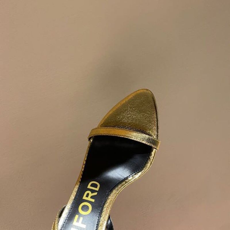 Tom FordGOLD PADLOCK SANDALS