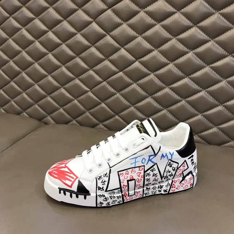 Dolce & Gabbana  Leather LOVE Print Sneaker