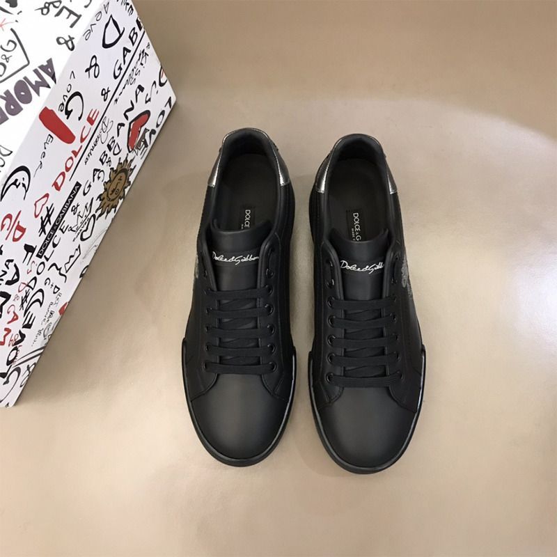 Calfskin Nappa Portofino Sneakers with Crown Patch