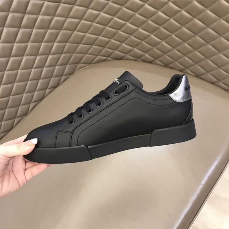 Calfskin Nappa Portofino Sneakers with Crown Patch