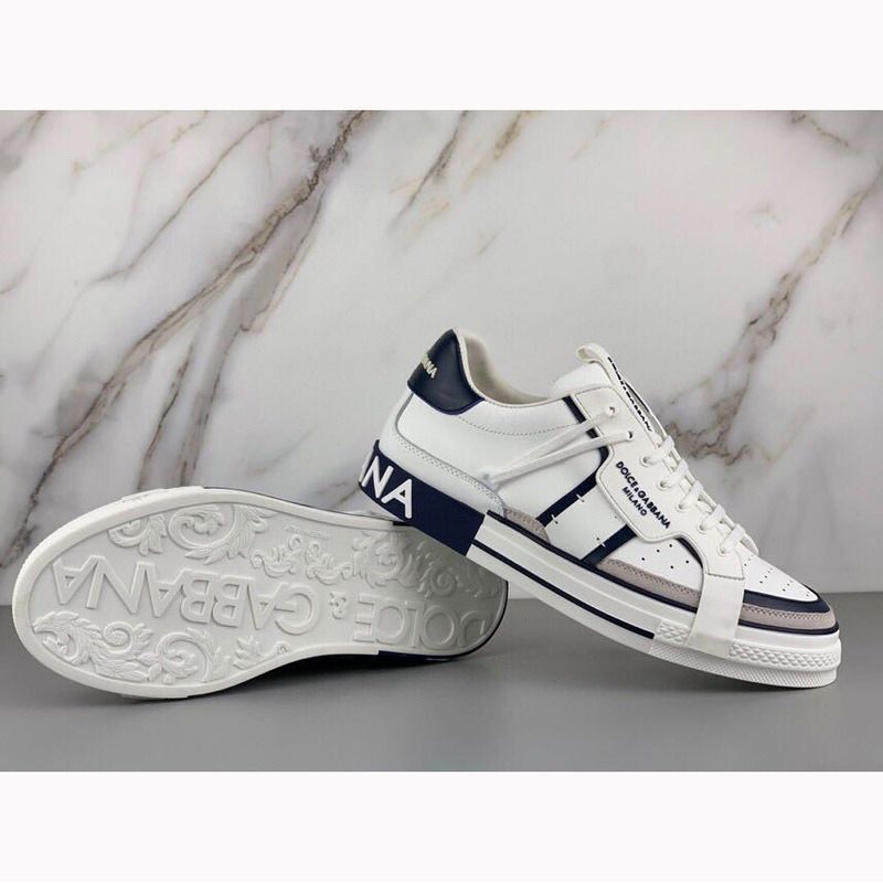 Dolce & Gabbana Calfskin 2Zero custom sneakers in white