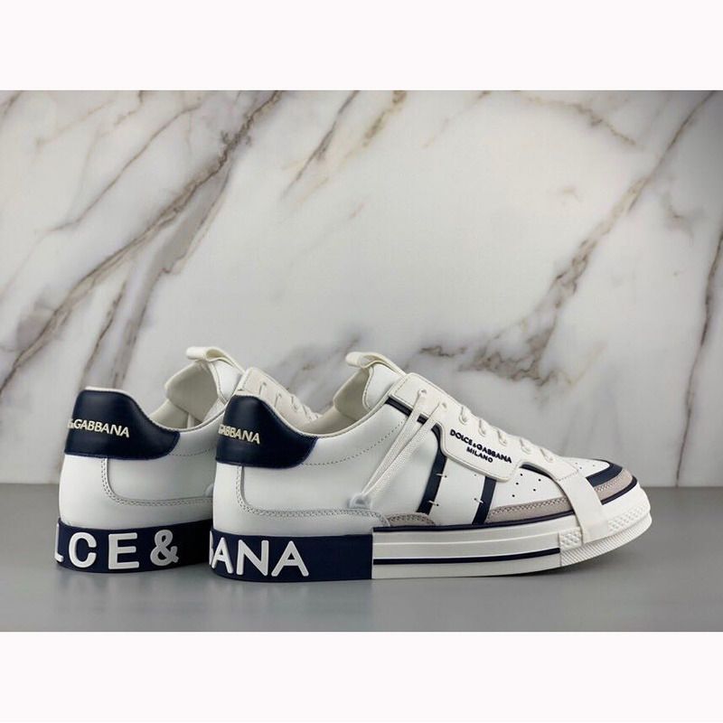 Dolce & Gabbana Calfskin 2Zero custom sneakers in white