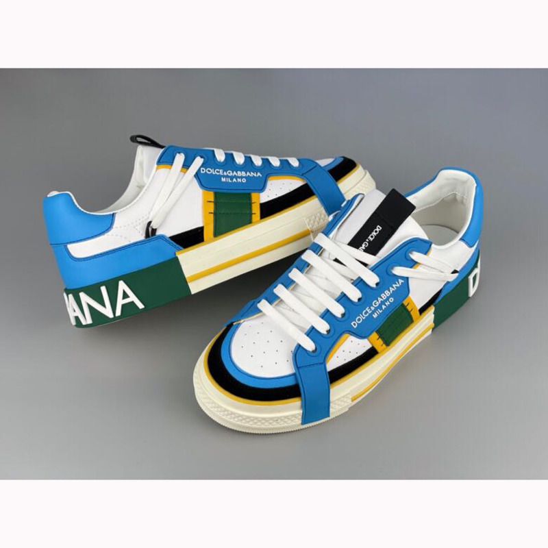 Dolce & Gabbana Calfskin 2Zero custom sneakers in blue