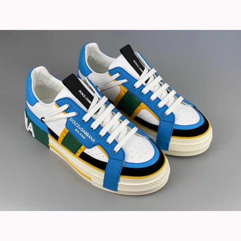 Dolce & Gabbana Calfskin 2Zero custom sneakers in blue