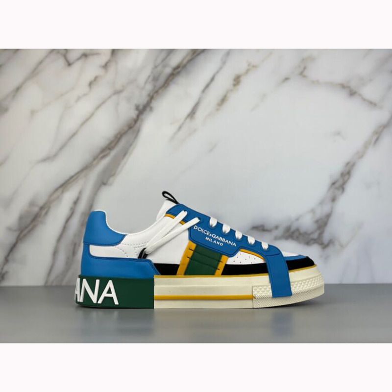 Dolce & Gabbana Calfskin 2Zero custom sneakers in blue