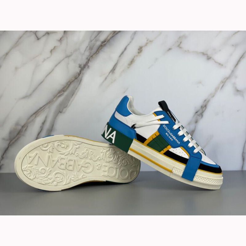 Dolce & Gabbana Calfskin 2Zero custom sneakers in blue