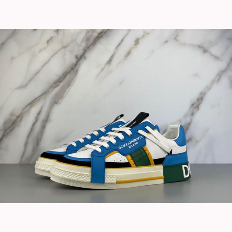 Dolce & Gabbana Calfskin 2Zero custom sneakers in blue