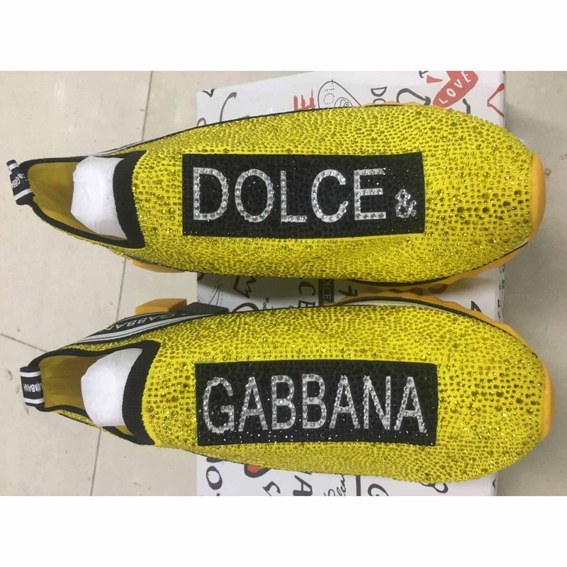 Dolce & Gabbana Yellow Sneakers