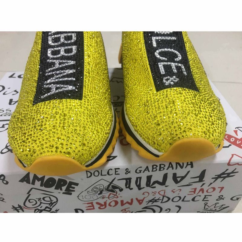 Dolce & Gabbana Yellow Sneakers