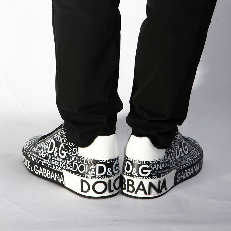 Dolce & Gabbana Logo Print Sneaker(Black)