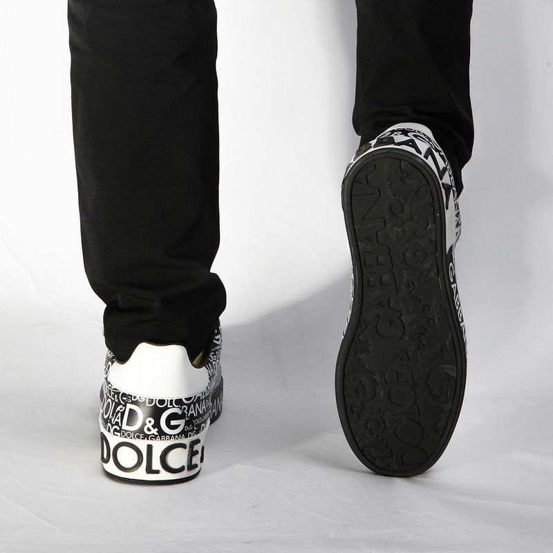 Dolce & Gabbana Logo Print Sneaker(Black)