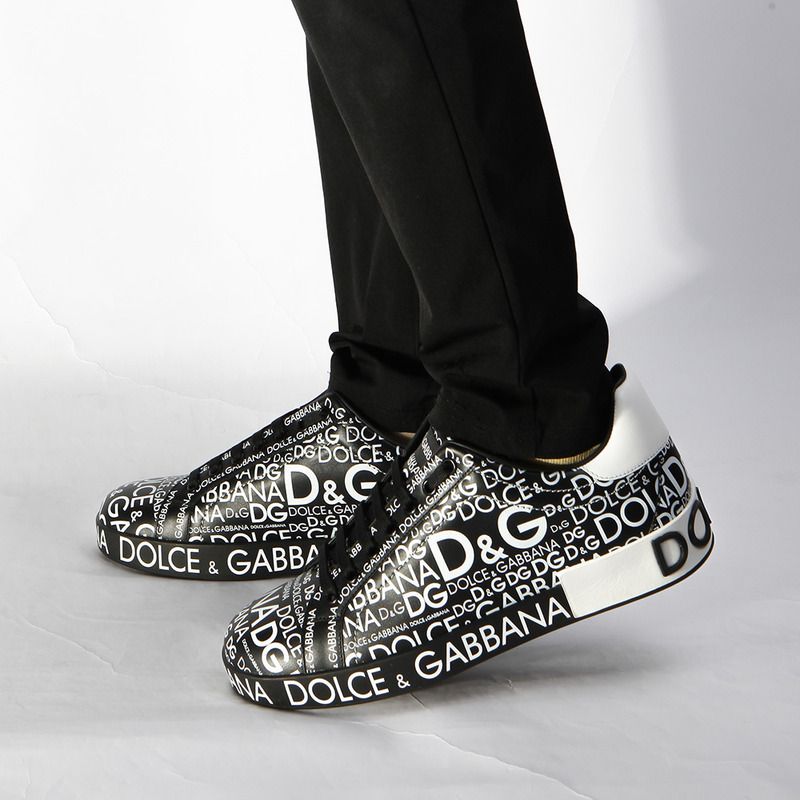 Dolce & Gabbana Logo Print Sneaker(Black)