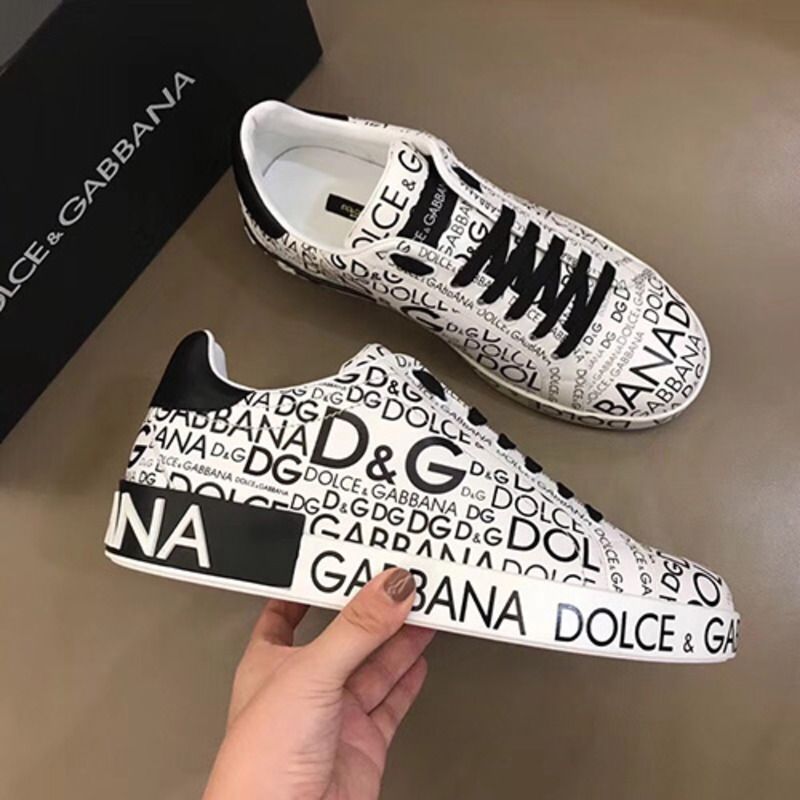 Dolce & Gabbana Logo Print Sneaker(White)