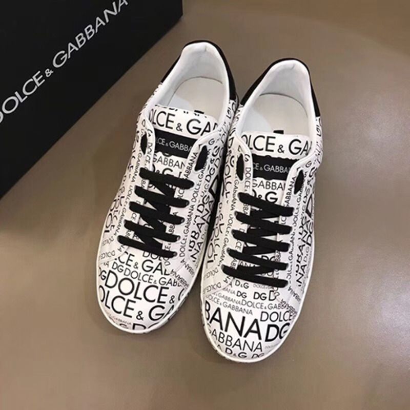 Dolce & Gabbana Logo Print Sneaker(White)